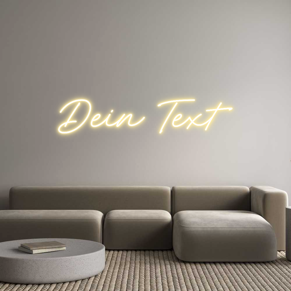 Individuelles Neon: Dein Text