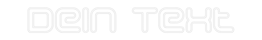 Individuelles Neon: Dein Text