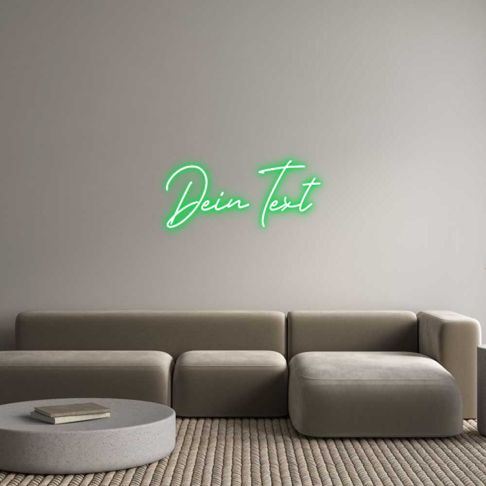 Individuelles Neon: Dein Text