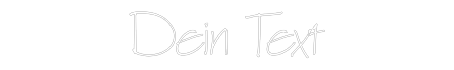 Individuelles Neon: Dein Text