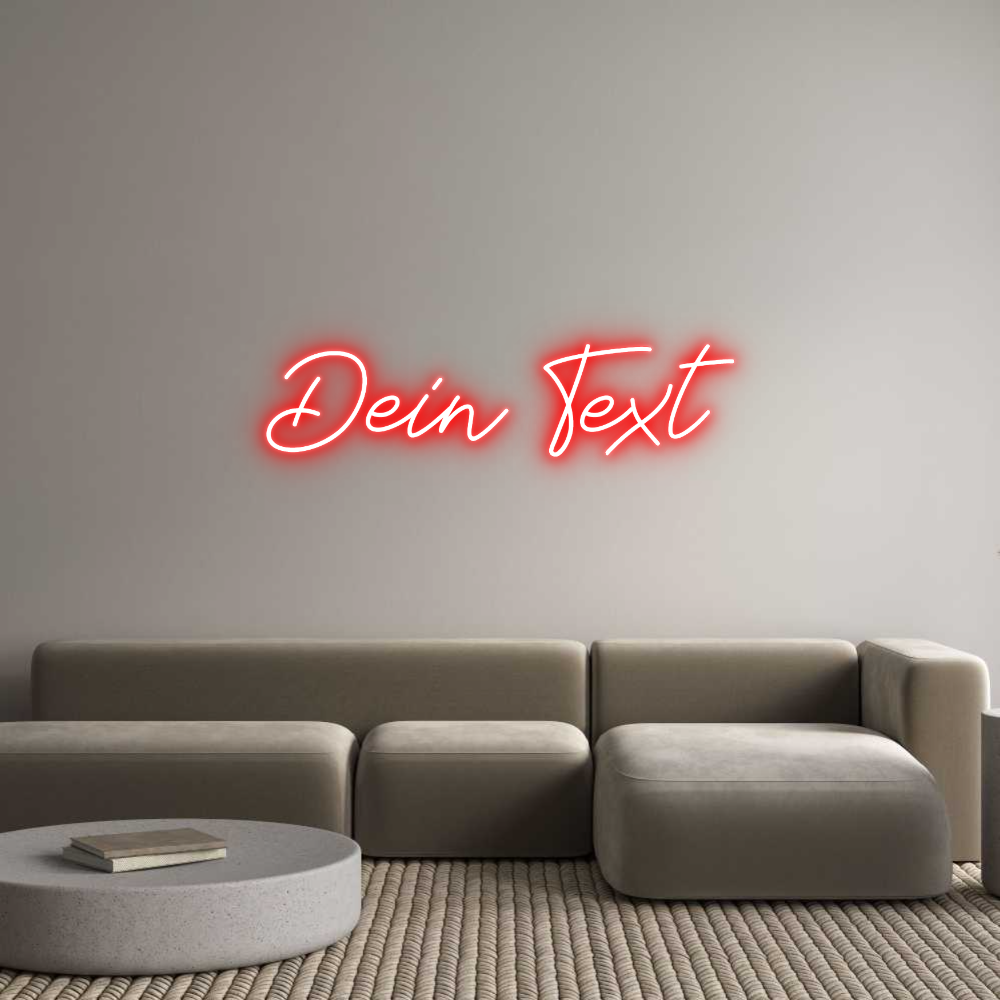 Individuelles Neon: Dein Text