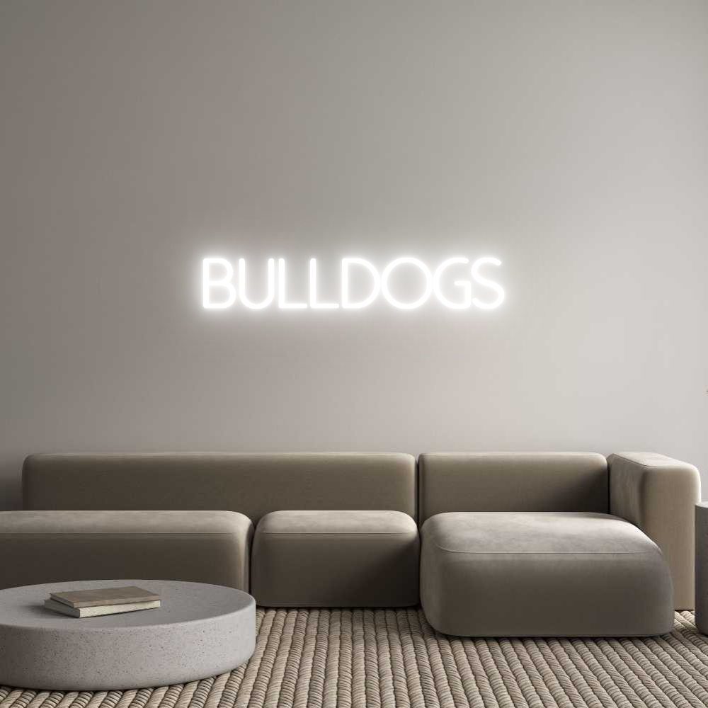 Individuelles Neon: Bulldogs