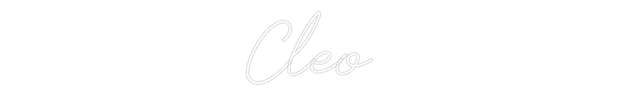 Individuelles Neon: Cleo