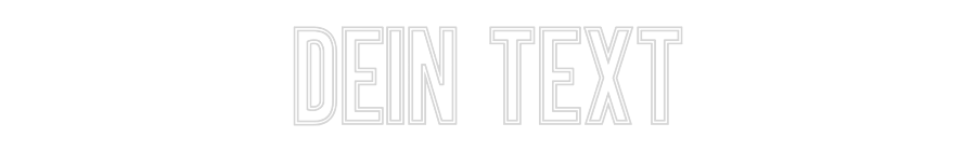 Individuelles Neon: Dein Text