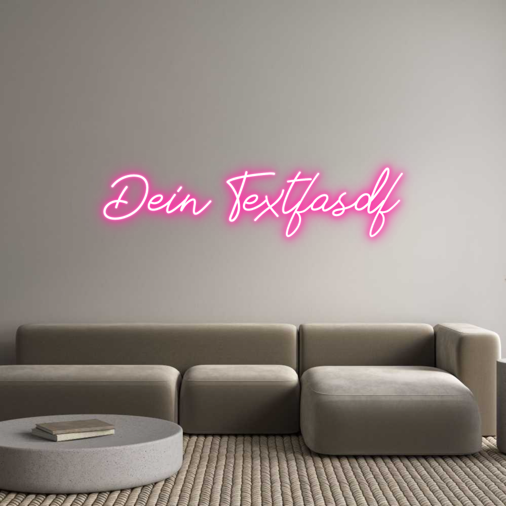 Individuelles Neon: Dein Textfasdf