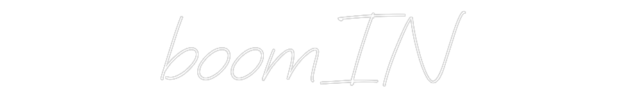 Individuelles Neon: boomIN