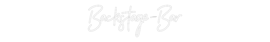 Individuelles Neon: Backstage-Bar