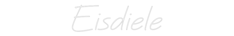Individuelles Neon: Eisdiele
