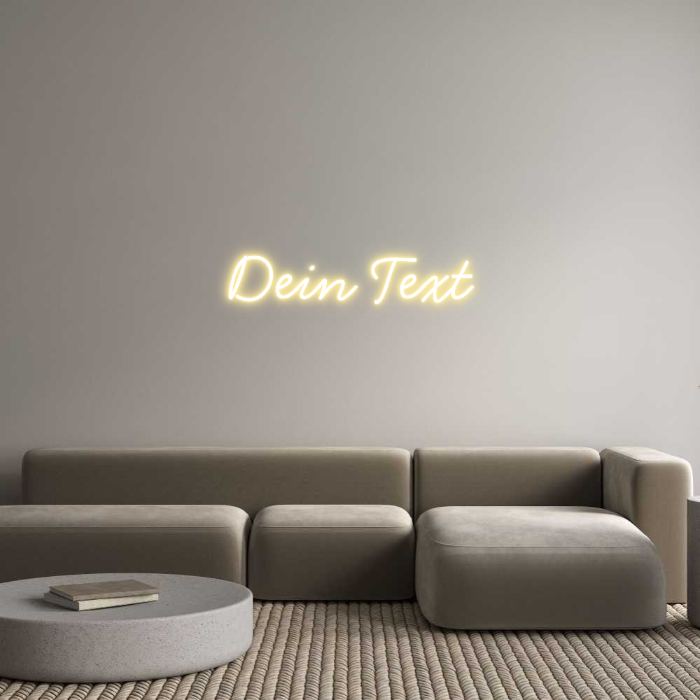 Individuelles Neon: Dein Text