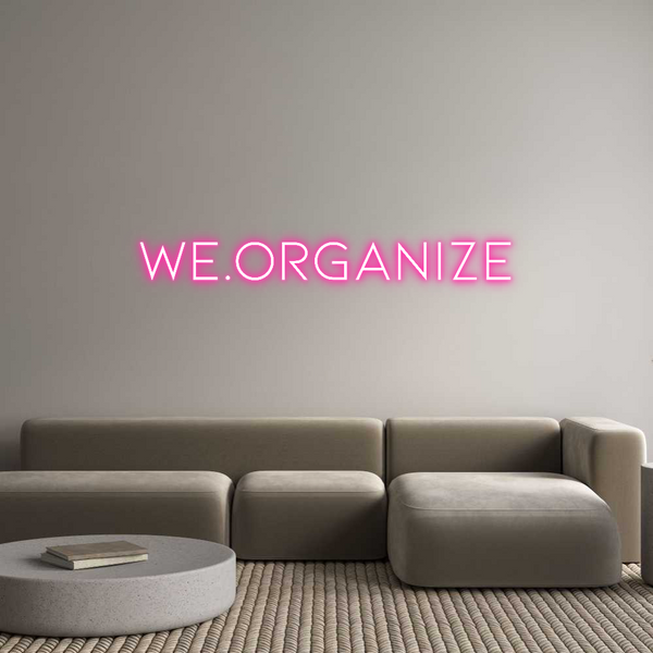 Individuelles Neon: we.organize