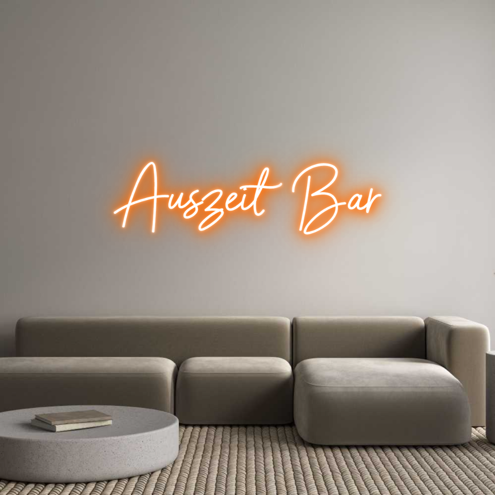 Individuelles Neon: Auszeit Bar