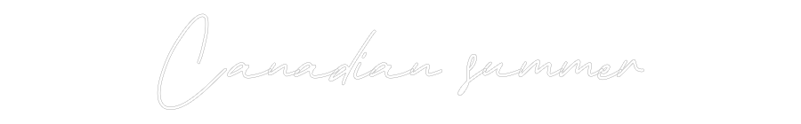 Individuelles Neon: Canadian summer