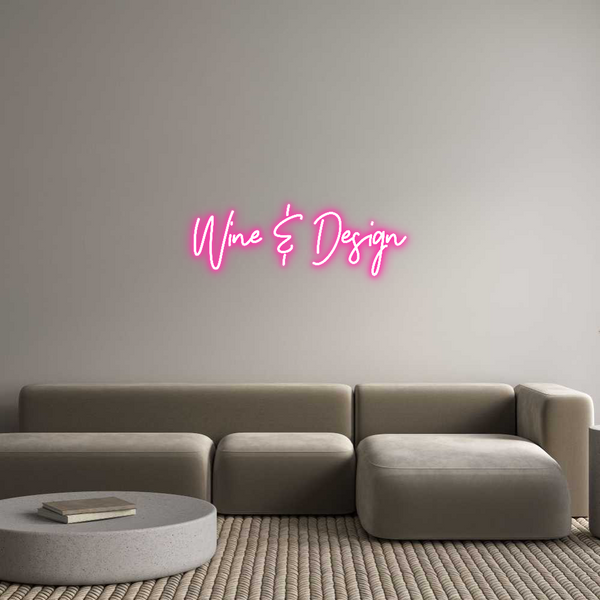 Individuelles Neon: Wine & Design