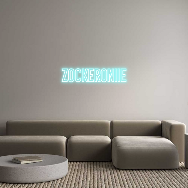 Individuelles Neon: Zockeroniie