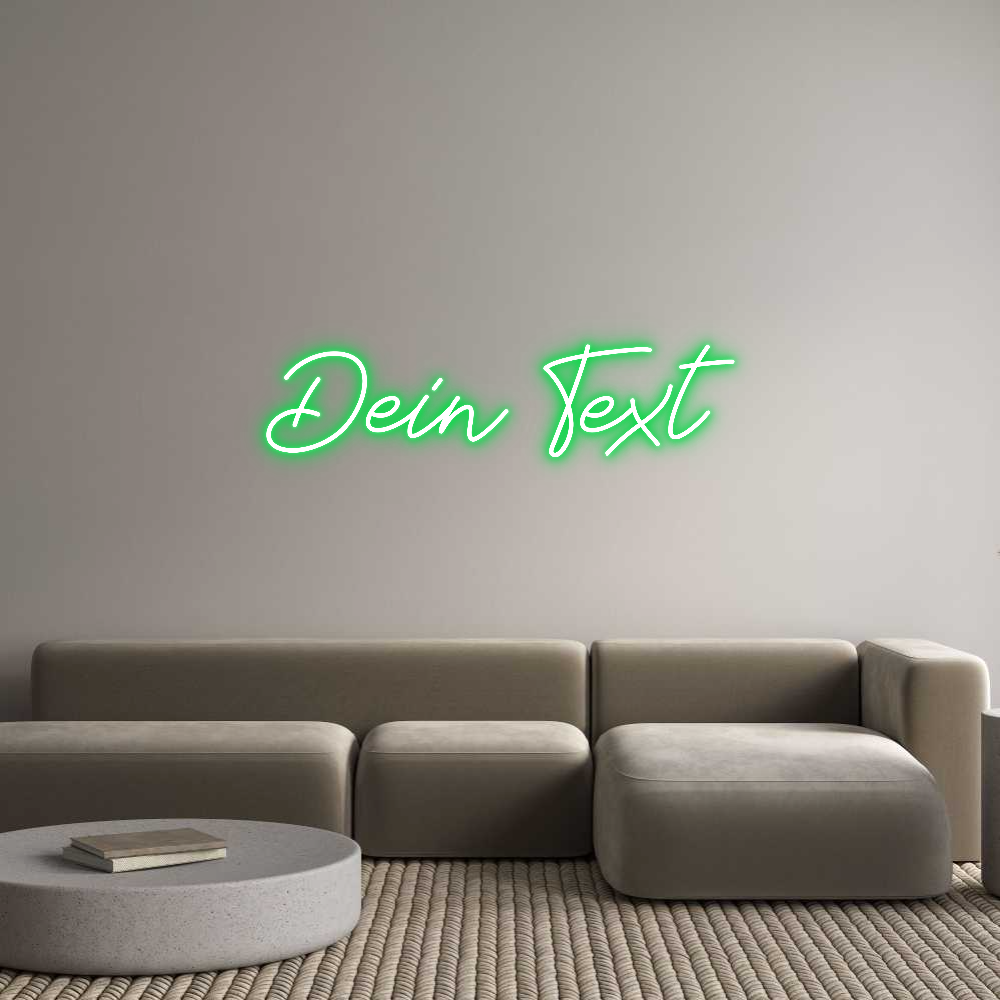 Individuelles Neon: Dein Text