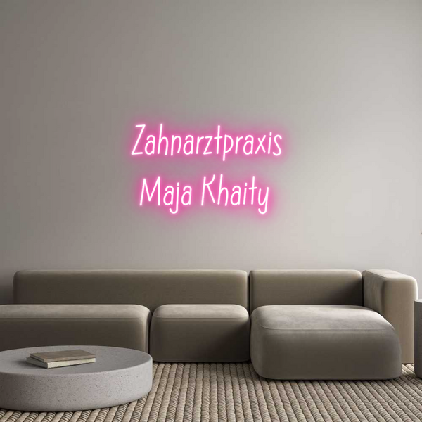 Individuelles Neon: Zahnarztpraxi...