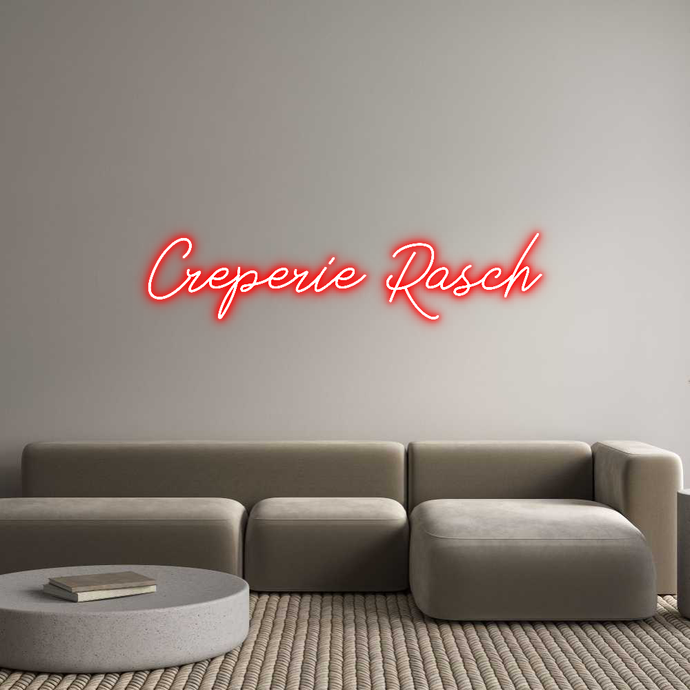 Individuelles Neon: Creperie Rasch
