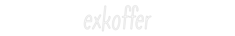 Individuelles Neon: exkoffer