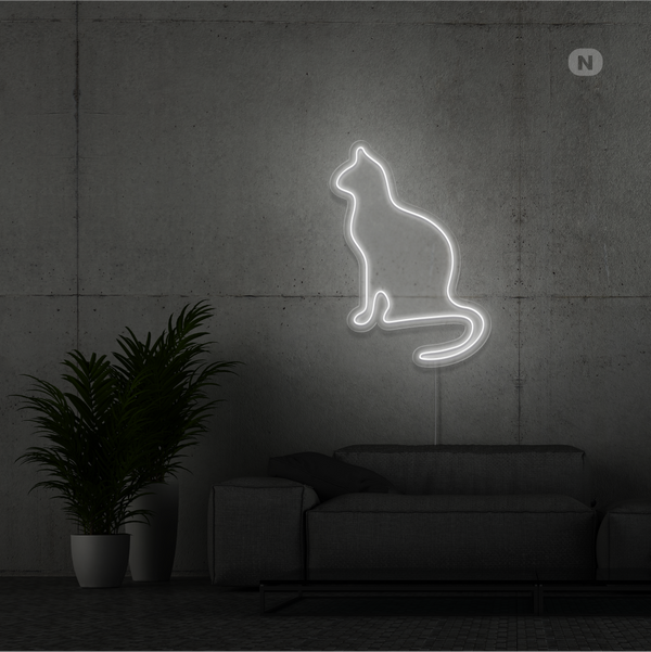 Neon Schild Katze