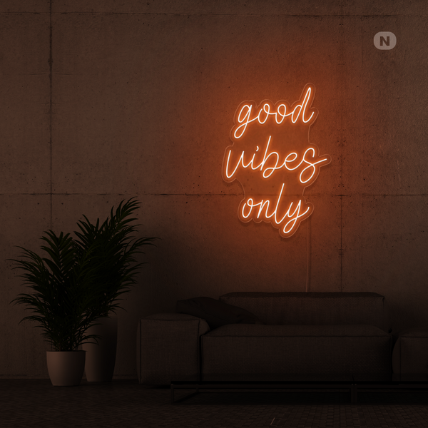 Neon Schild Good Vibes Only