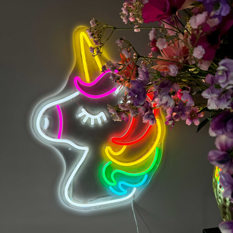 Neon Schild Einhorn 2