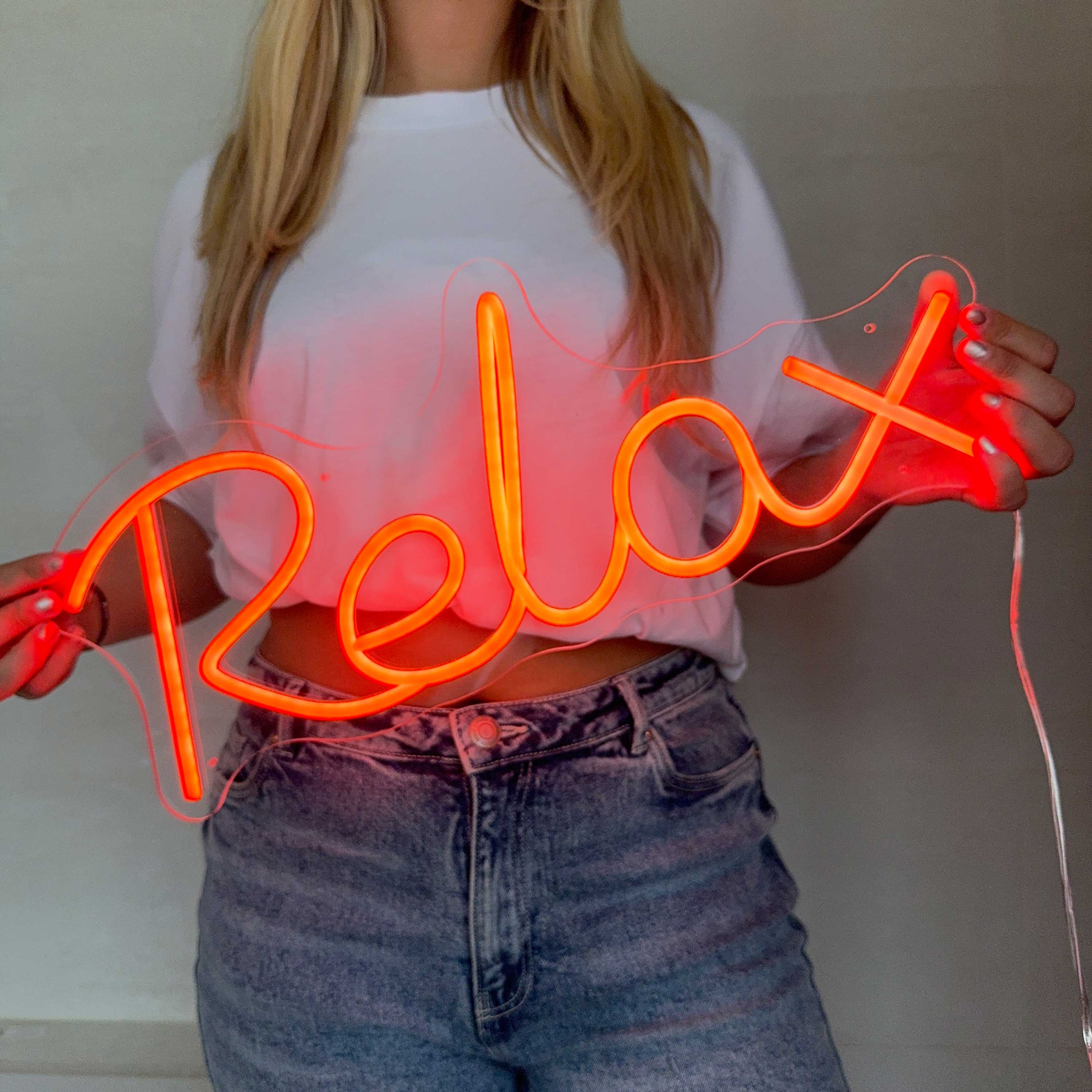 Neon Schild Relax