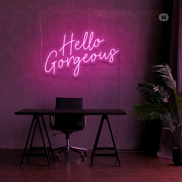Neon Schild Hello Gorgeous