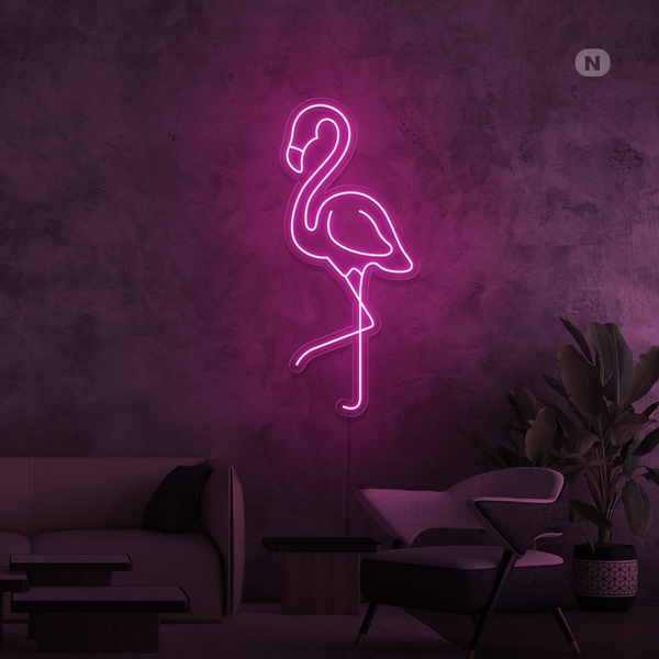 Neon Schild Flamingo