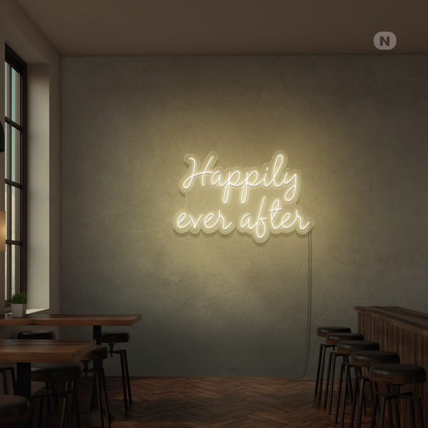 Neon Schild Happily ever after