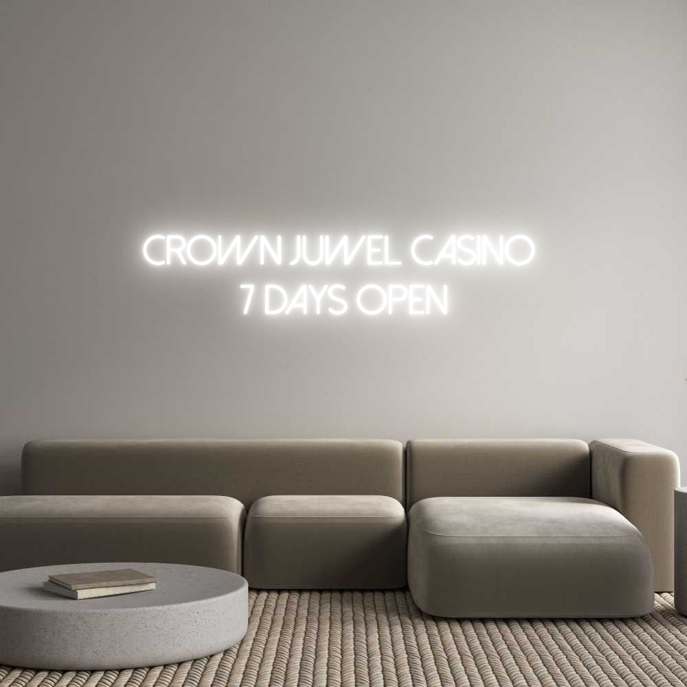 Individuelles Neon: Crown Juwel C...