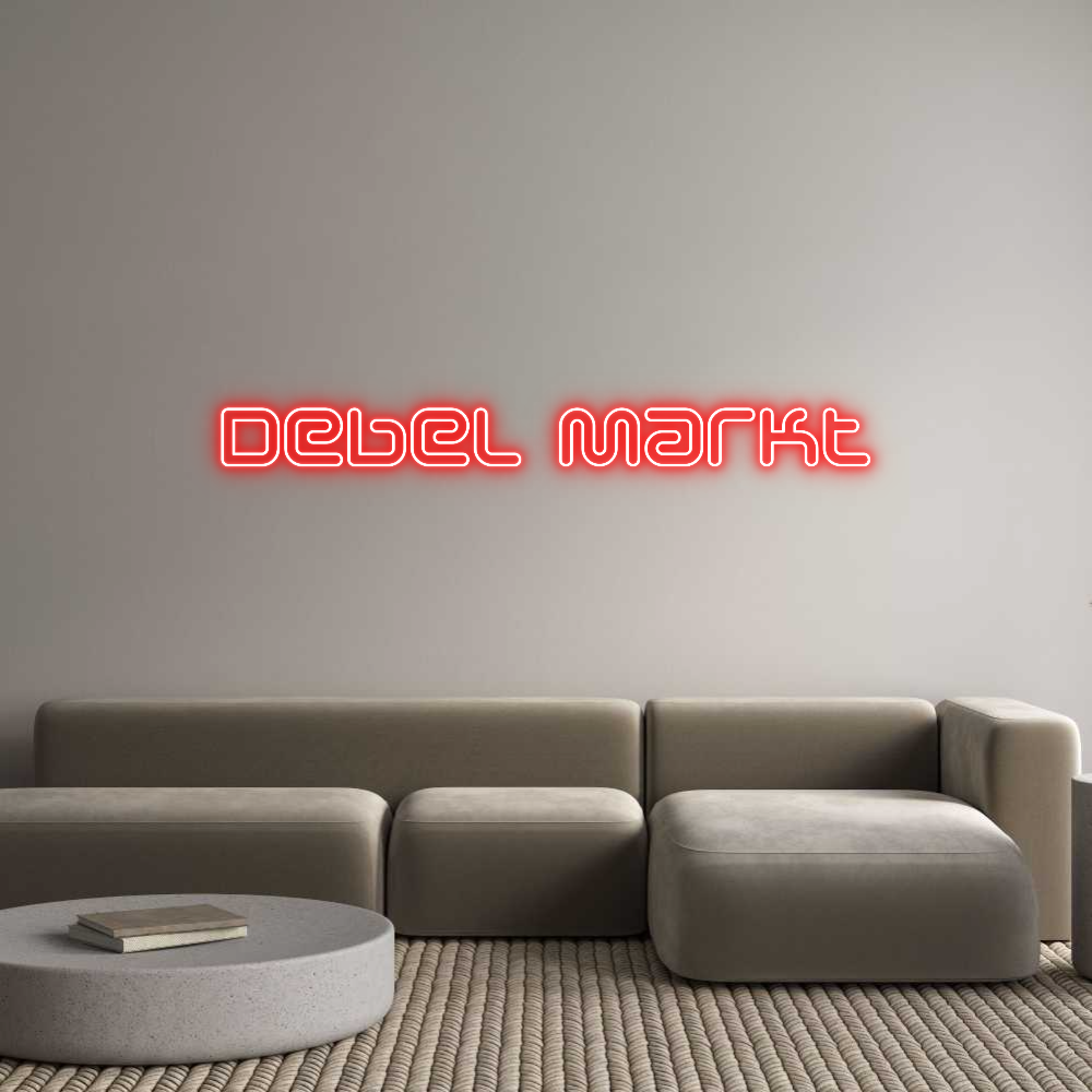 Individuelles Neon: Debel Markt