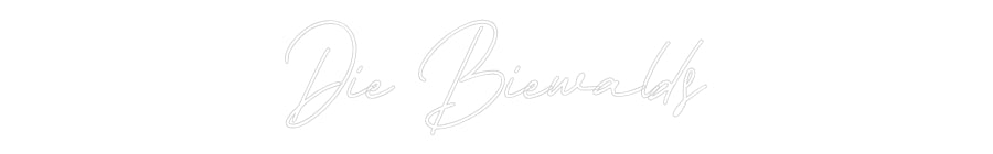 Individuelles Neon: Die Biewalds