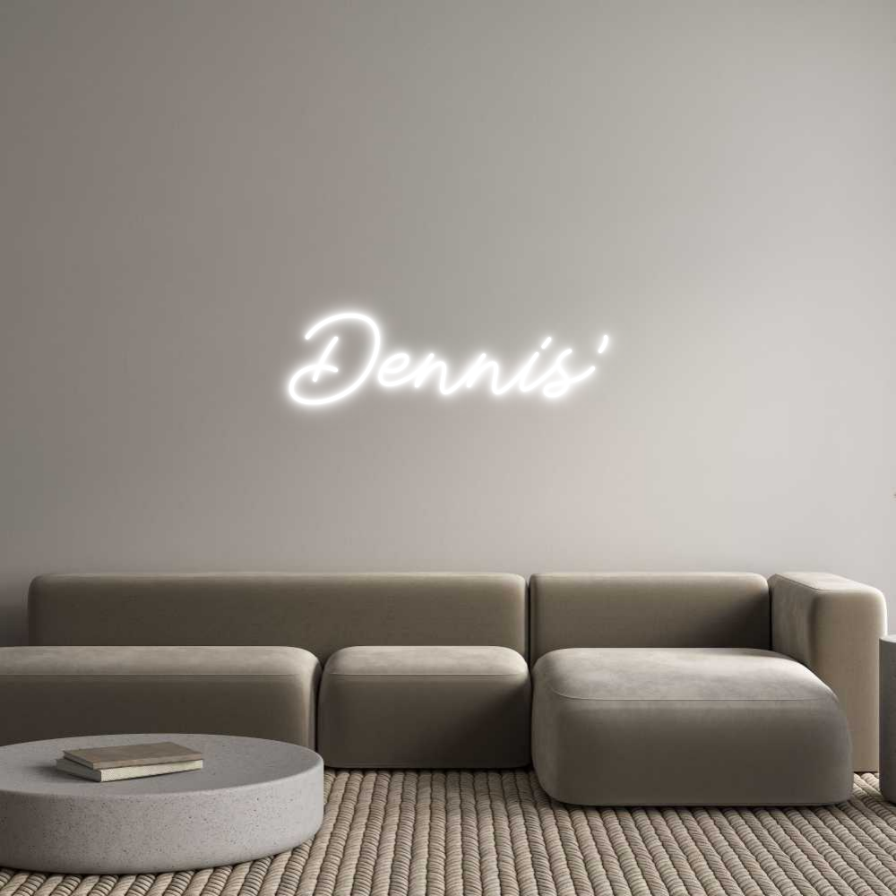 Individuelles Neon: Dennis'
