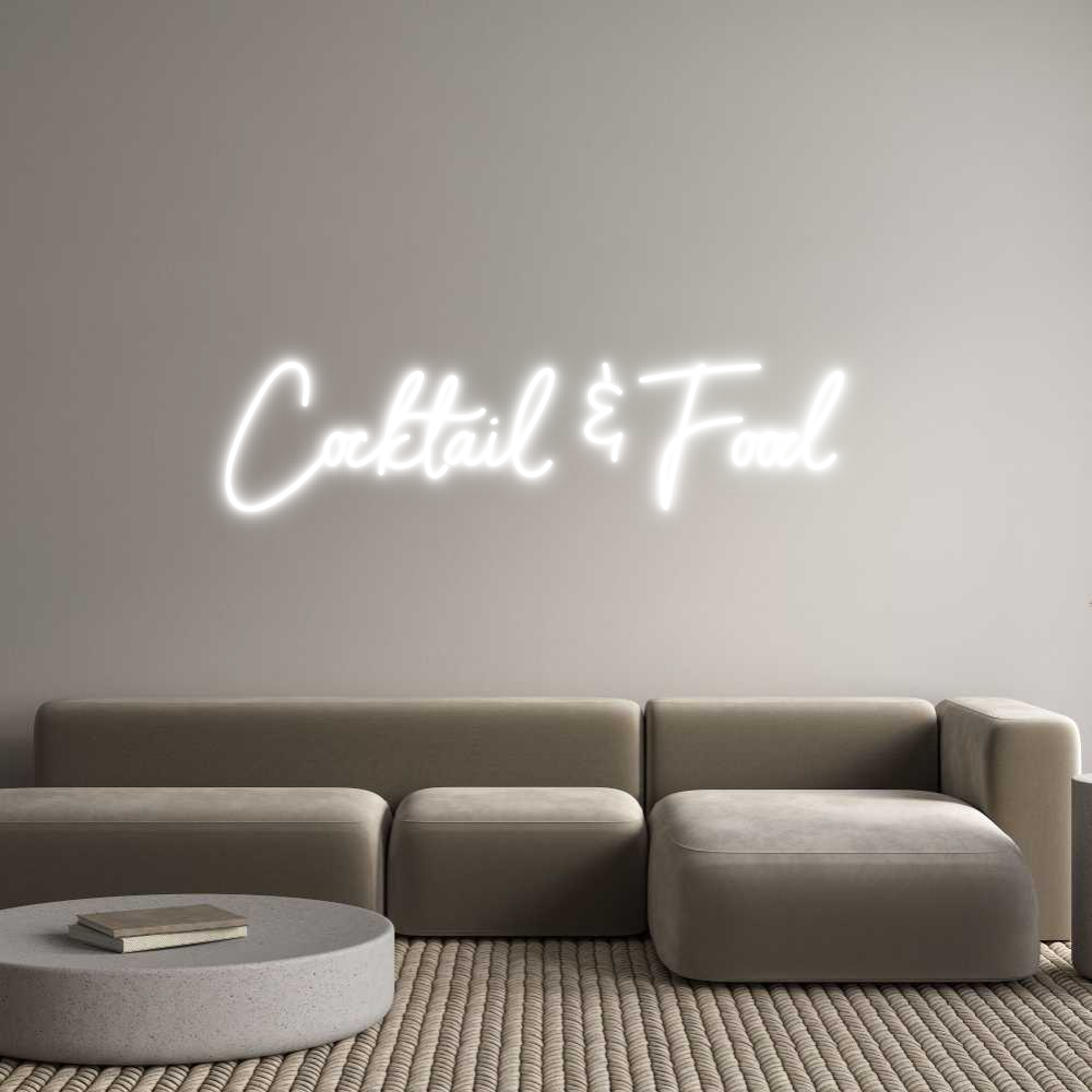Individuelles Neon: Cocktail & Fo...