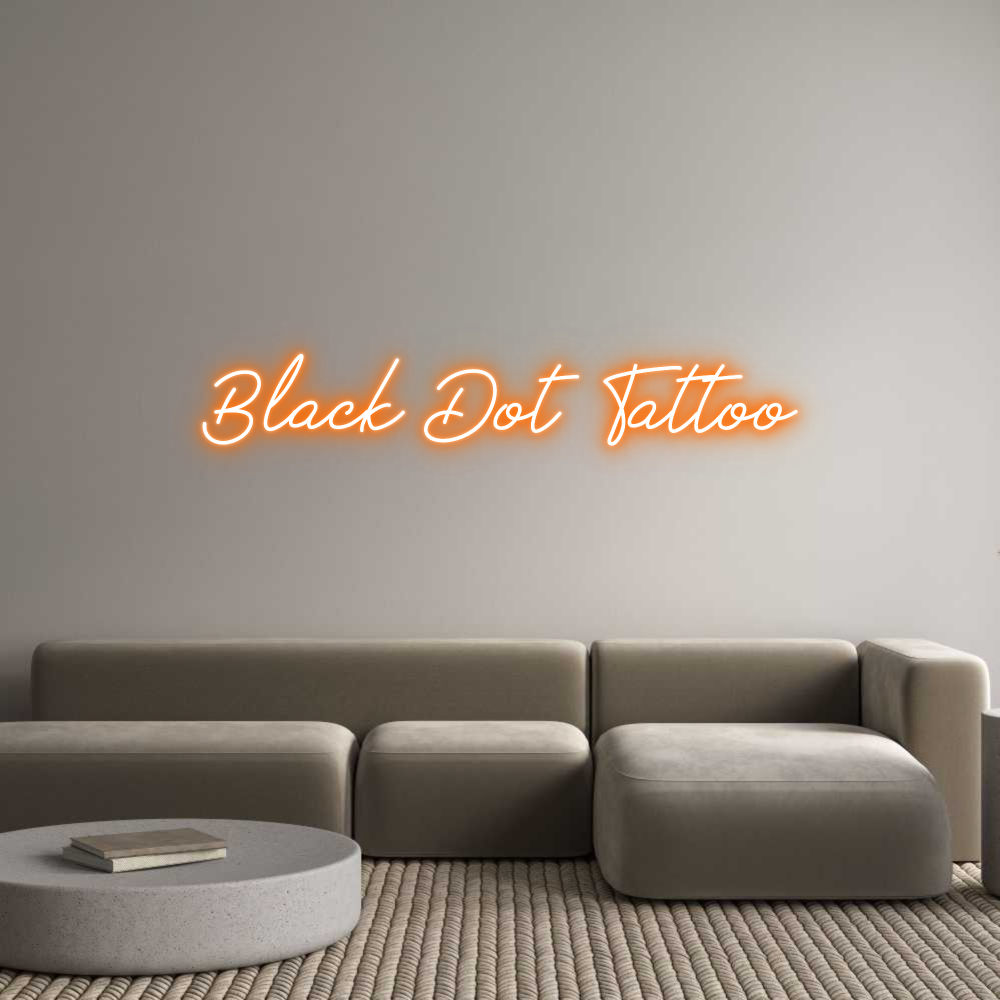 Individuelles Neon: Black Dot Tat...