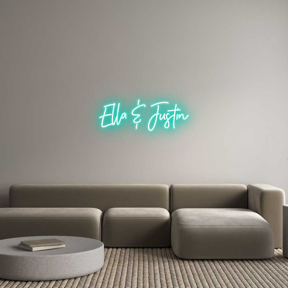 Individuelles Neon: Ella & Justin