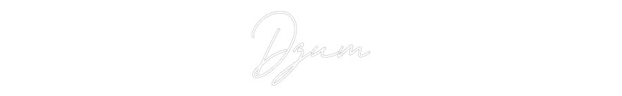 Individuelles Neon: Dzum