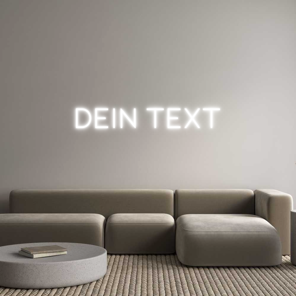 Individuelles Neon: Dein Text