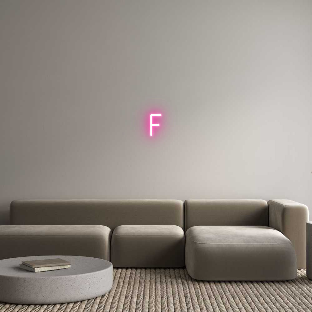 Individuelles Neon: F
