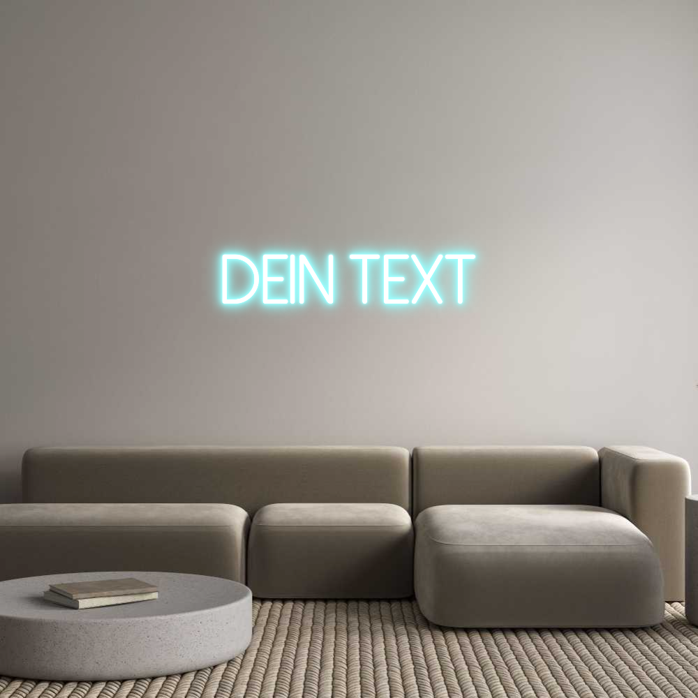 Individuelles Neon: Dein Text