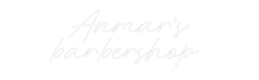 Individuelles Neon: Anmar’s
barb...