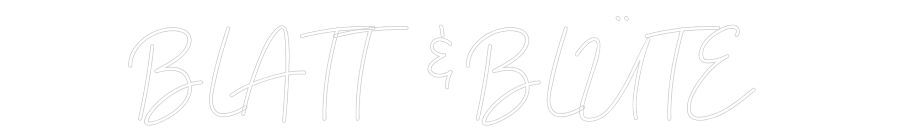 Individuelles Neon: BLATT & BLÜTE