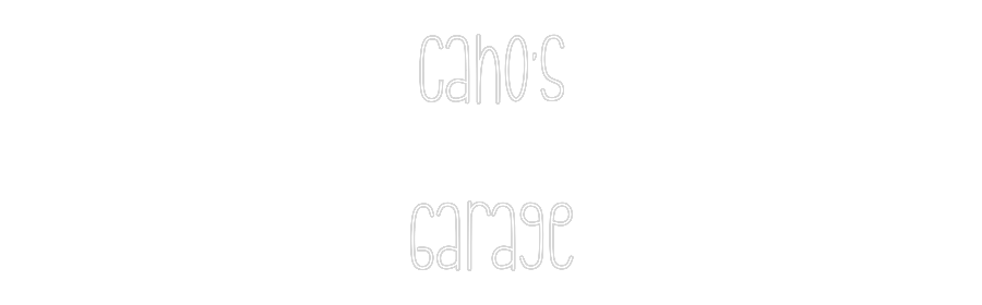 Individuelles Neon: Cano‘s
Garage