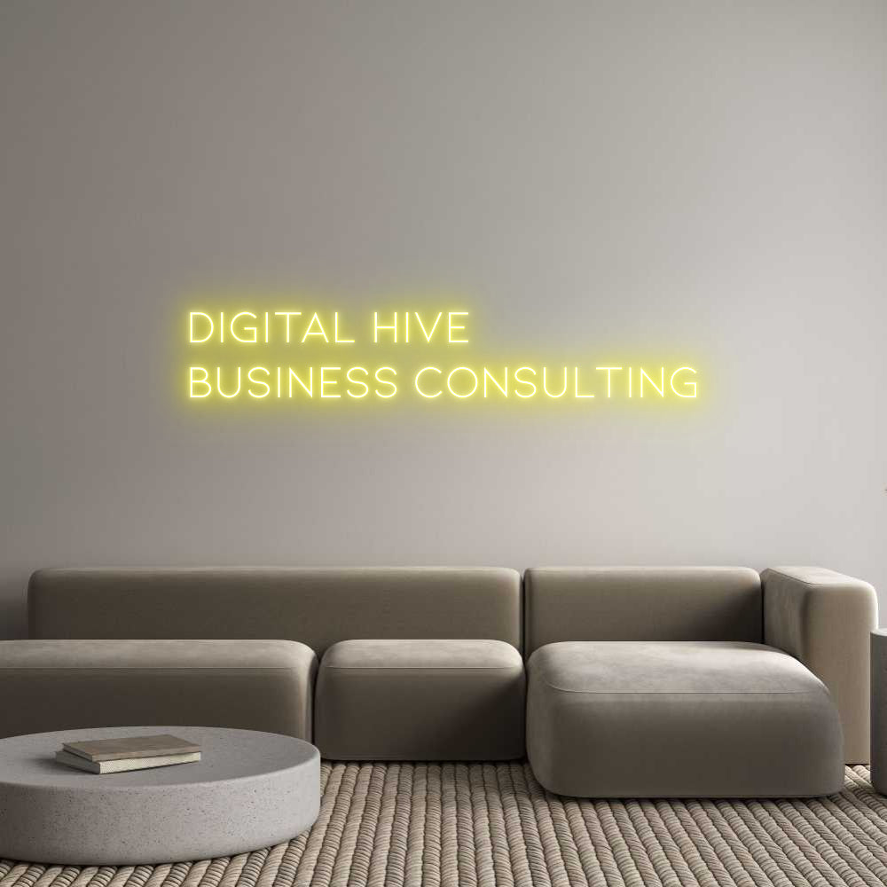 Individuelles Neon: Digital Hive...