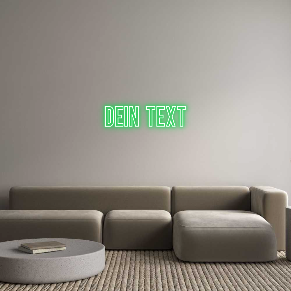 Individuelles Neon: Dein Text