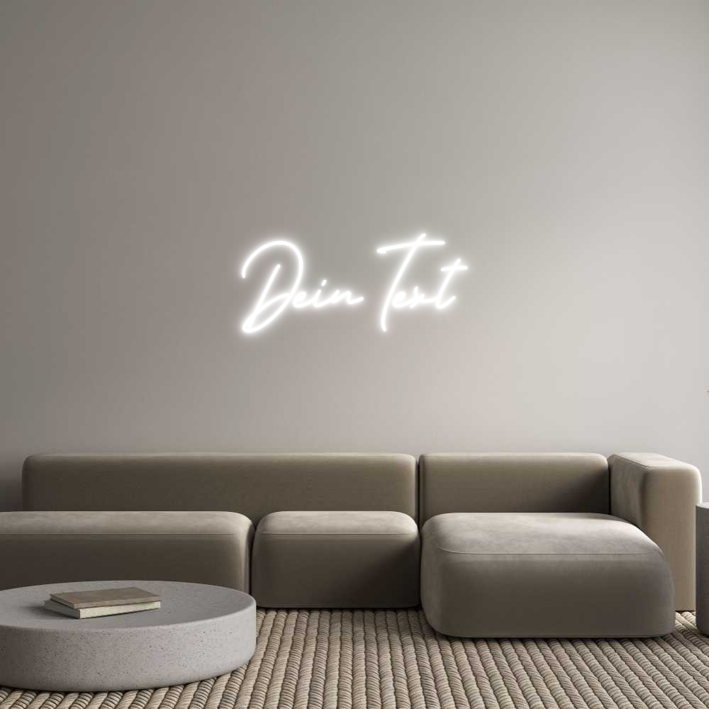 Individuelles Neon: Dein Text