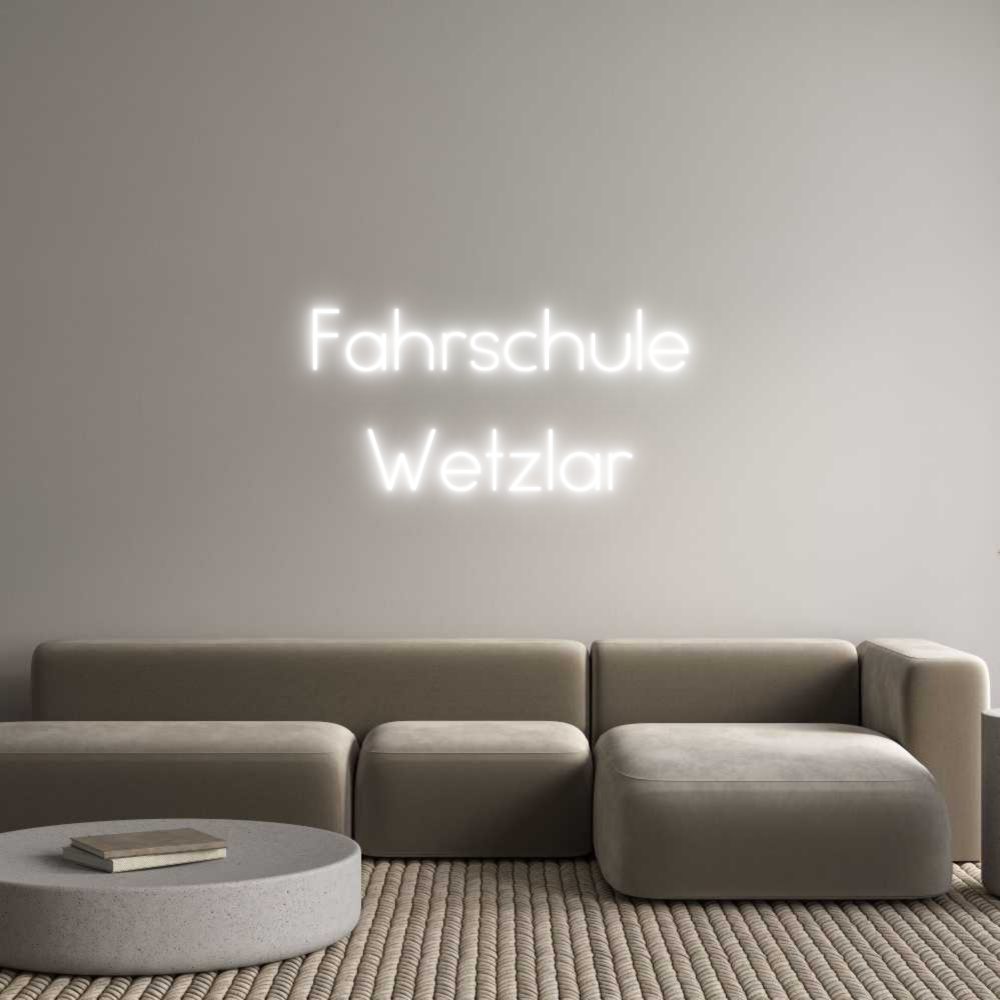 Individuelles Neon: Fahrschule
W...