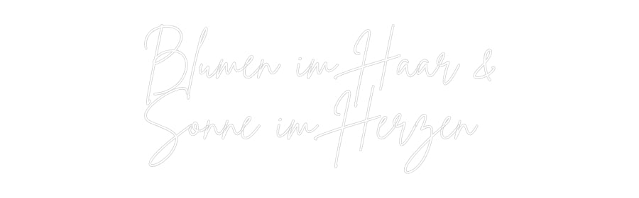 Individuelles Neon: Blumen im Haa...