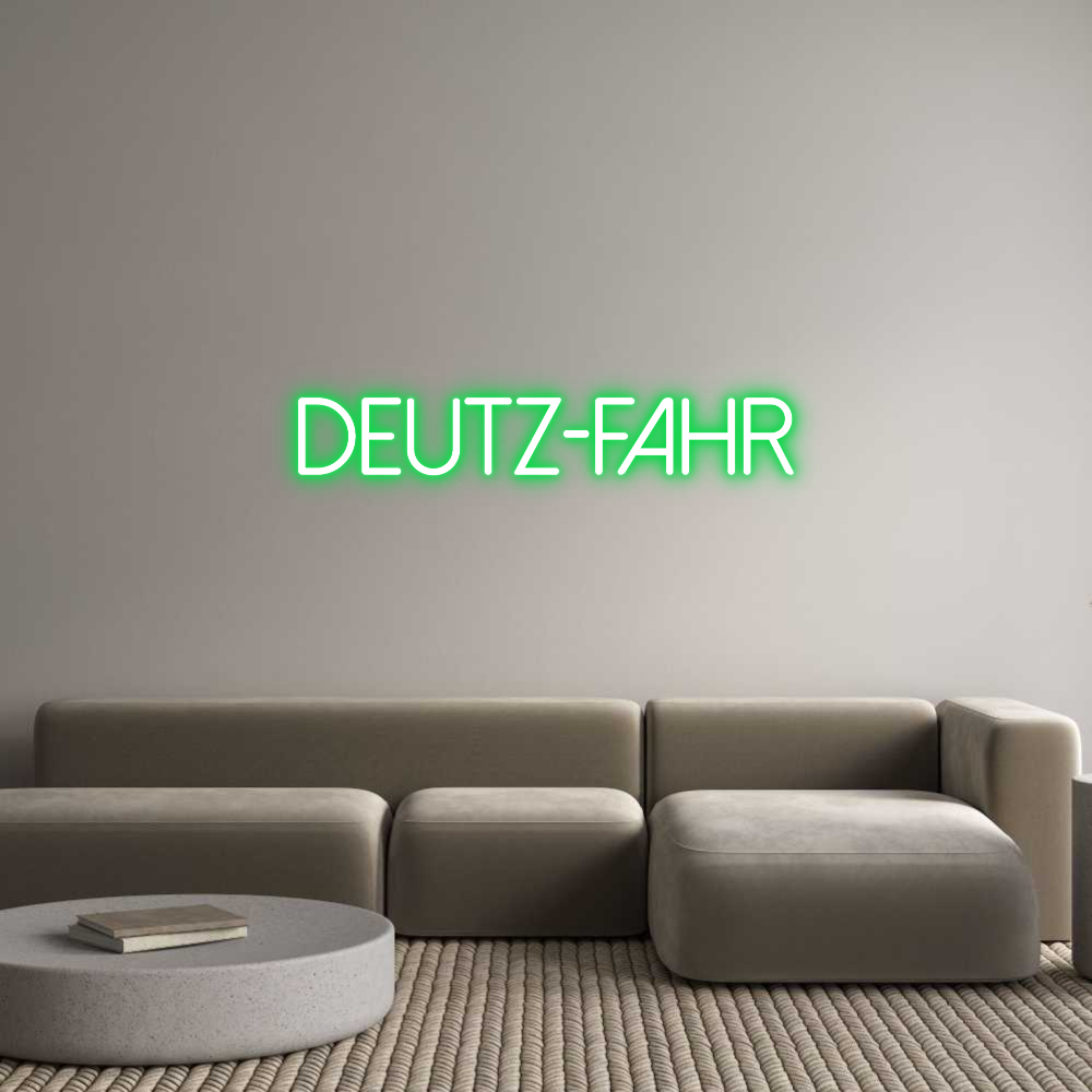 Individuelles Neon: DEUTZ-FAHR