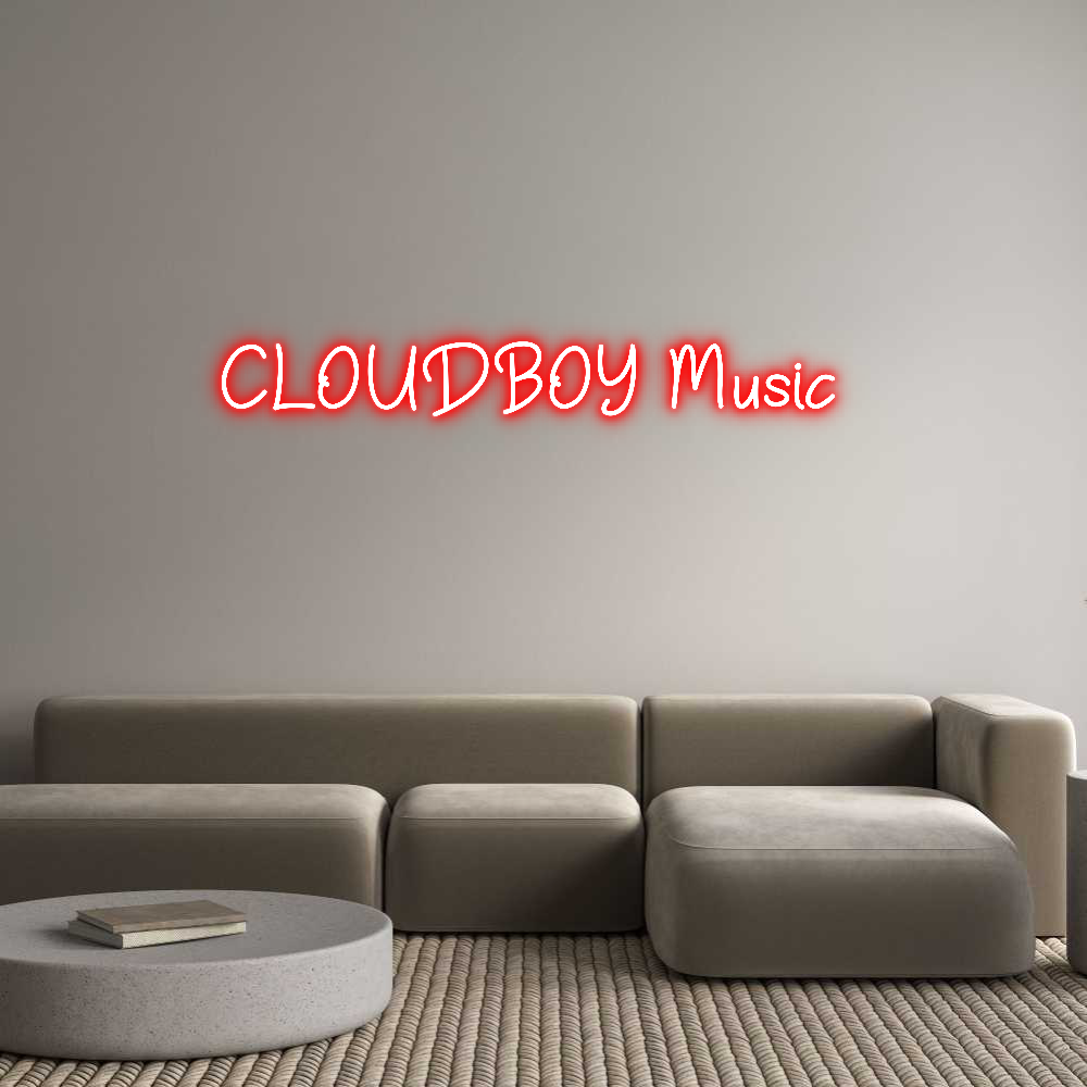 Individuelles Neon: CLOUDBOY Musi...